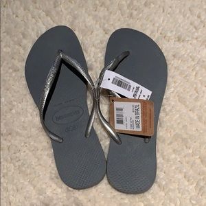 Havaianas Metallic Flip-Flops **BRAND NEW**